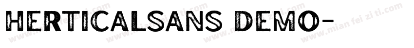 HerticalSans Demo字体转换